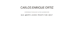 Desktop Screenshot of cenriqueortiz.com